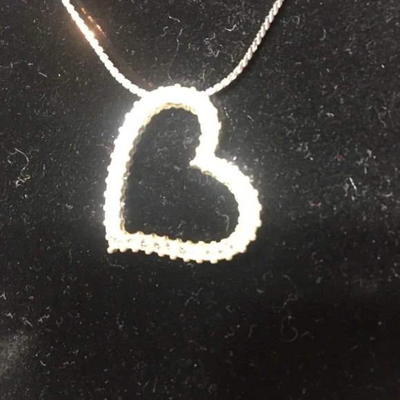 Rhinestone Heart necklace, earrings and bracelet set Valentines